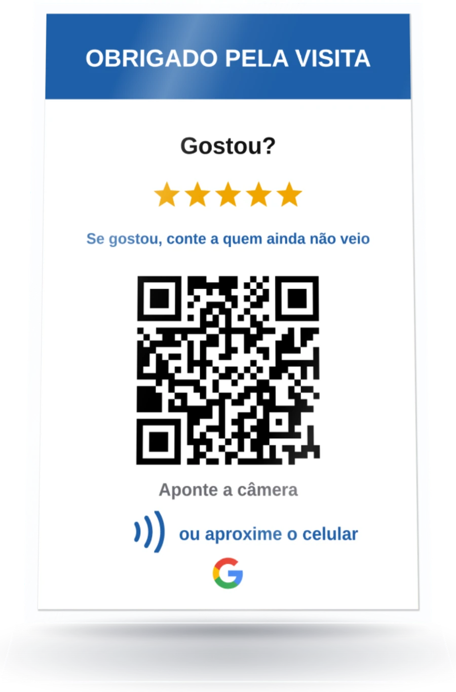 Modelo Dois tempos: Obrigado pela visita