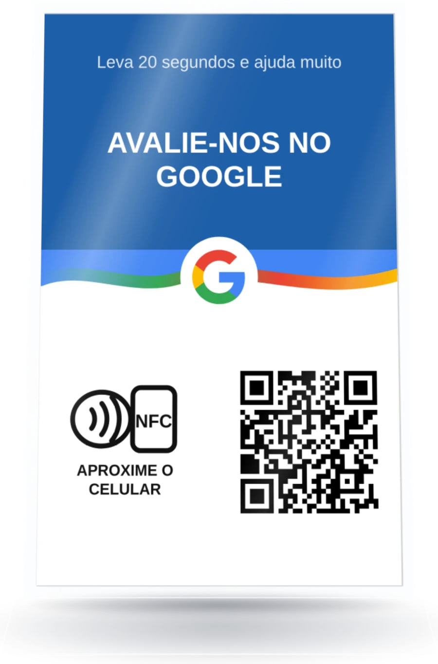 Modelo Onda: Avalie-nos no Google